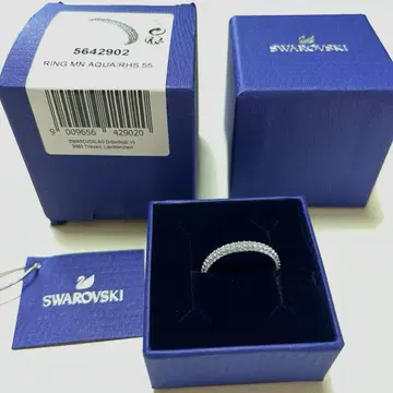 스와로브스키 DEXTRA 반지 스카이블루 55