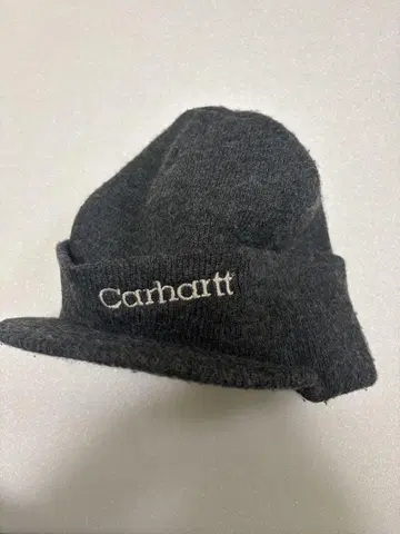 nas 착용 타입 칼하트 carhartt 챙 달린 니트 모자 그레이