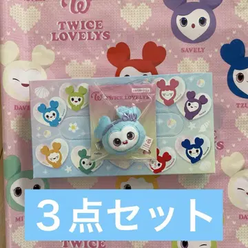 TWICE LOVERYS 봉제 인형 헤어핀 나연 나블리 GIGO