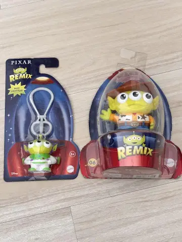 PIXAR REMIX 에이리언 피규어와 키링 세트