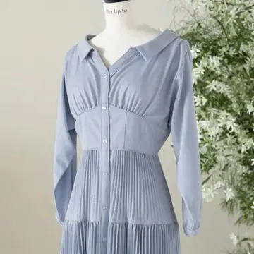 Herlipto Pleated Open Shirt Dress