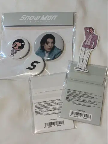 snowman 1st POPUP 포토 카드 캔뱃지 스티커 한국