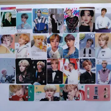 BTS 지민 클리어 카드 25장 세트 익명 배송