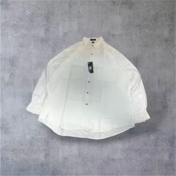 90s PHIZ 실크 셔츠 XL 사이즈 아이보리 데드스탁 USA