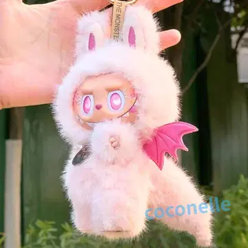 LABUBU 라부부 핑크 깃털 엔젤 토끼 옷 갈아입기 의류 17cm
