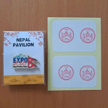 오사카 간사이 EXPO 2025 네팔관 핀 배지