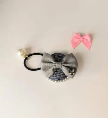 럭키 컬러 & 최애 컬러 머리끈 그레이