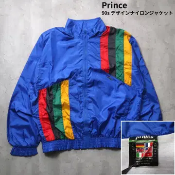[ Prince ] 90s 디자인 나일론 자켓 M 사이즈 블루