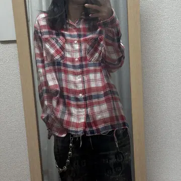 GOODENOUGH 체크 셔츠