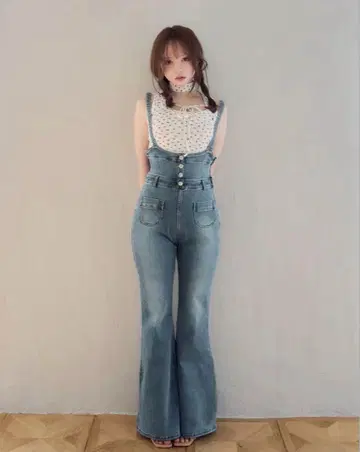 andmary Heart hip denim allinone s 사이즈