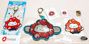 미야쿠미야쿠 산리오 시나모롤 가죽 아크릴 키링 마그넷