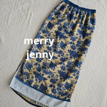 merry jenny 플로키 롱 스커트