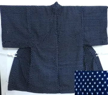 오래된 목화 수직 구루메가스 아라레가스 겉옷 쇼와 초기부터 중기