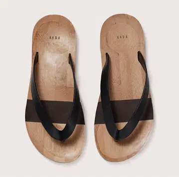 feit wooden flip flop