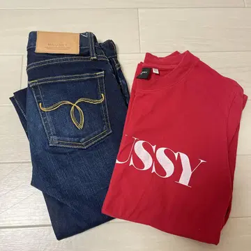 moussy 2세트 스키니 바지, T셔츠