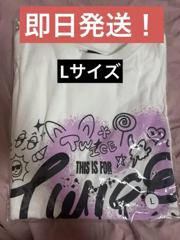 [ 당일 발송 가능 ] TWICE 라이브 T셔츠 화이트 L 사이즈