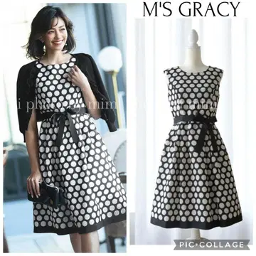 M'S GRACY 카탈로그 게재 폴카 도트 드레스