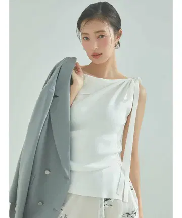 [ 새상품 ] FRAY ID 아지메넥 드레이프 니트