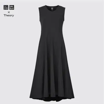 UNIQLO x theory 울트라 스트레치 플레어 롱 원피스