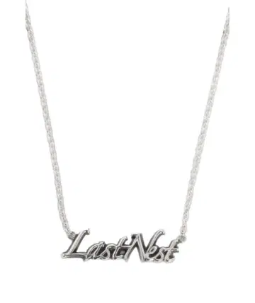 [ LAST NEST ] 로고 실버 목걸이 박스 포함