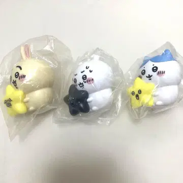 치이카와 (먼작귀) 피규어 가챠 별과 함께 라이트 블랙 별  레어