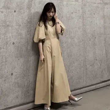 FRAY I.D 백 드로우 스트링 원피스
