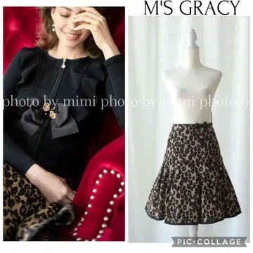 M'S GRACY*카탈로그 게재*애니멀 자카드 스커트