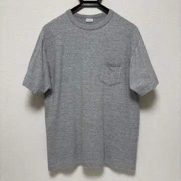 WAREHOUSE 4096 88/12 멜란지 크루넥 T 그레이 L 사이즈