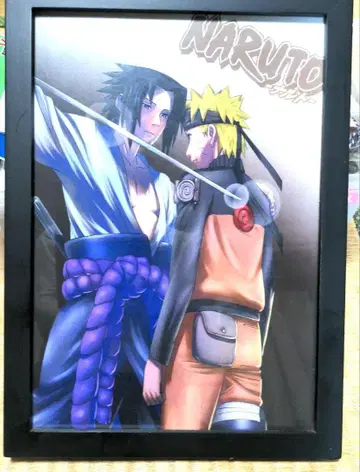 나루토와 사스케 프레임 아트 A4 사이즈