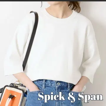 스픽 앤 스팬 코튼 코드얀 총침 풀오버