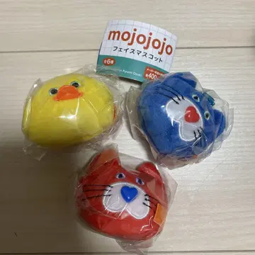 mojojojo 페이스 마스코트 빨간 고양이 파랑 고양이 병아리