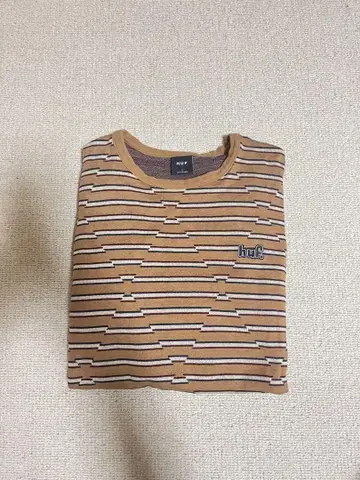 HUF 보더 두꺼운 원단 롱T