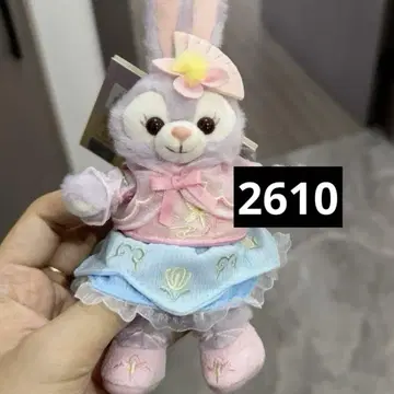 상하이 디즈니 가을 꽃 사이의 꿈 스텔라 루 봉제 인형 키체인