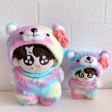 Hello kooky 레인보우 의상 투기 구구투기 10cm 7cm