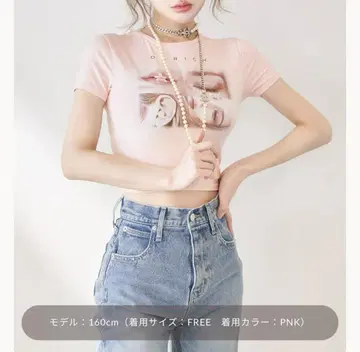 레이디 사진 컴팩트 T셔츠