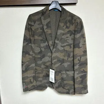니콜 새상품 카모 패턴 울 혼방 블레이저