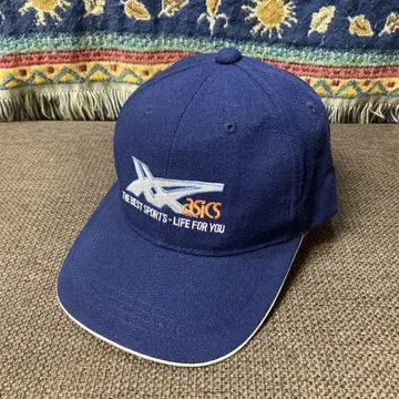 [ 새상품급 ] asics 자수 아크릴 울 캡 프리