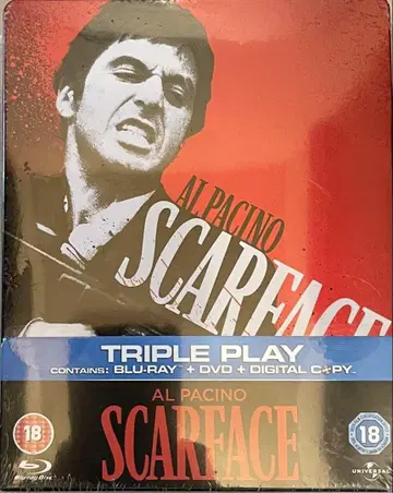 스카 페이스 해외판 스틸북 미개봉 새상품