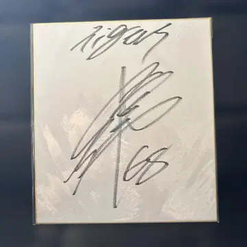 나카가와 유토 친필 사인 색지 한신 타이거즈 루키