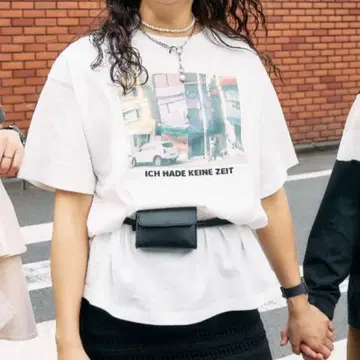 카츠코 사진 T셔츠 거리 x 꽃