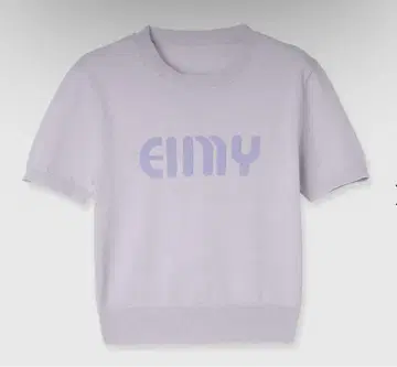 내일 발송 EIMY 로고 하프 슬리브 니트