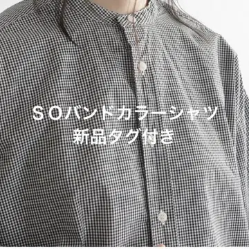 SO so 에스오 라운드 헴 밑단의 스탠드 카라 셔츠