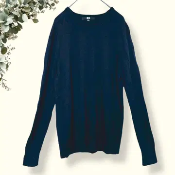 UNIQLO [ XL ] 메리노 크루넥 스웨터/니트/상의/심플/네이비