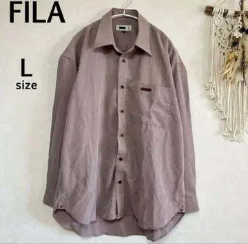 FILA 휠라 L 스트라이프 패턴 긴팔 셔츠