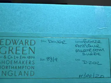 미사용 Edward green Dover combi