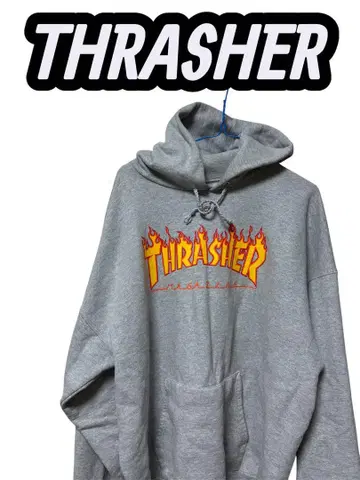 구제 의류 구형 택 THRASHER 맨투맨 후드티 XL 빈티지