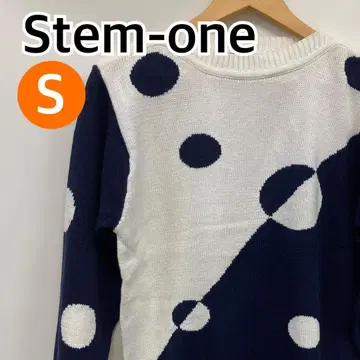 Stem-one 상의 스웨터 니트 네이비 긴팔 S [ CT1628 ]