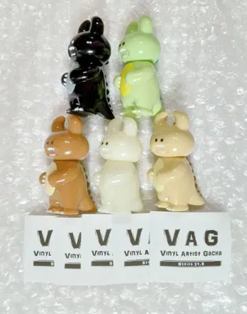 전 5종 VAG UAMOU 시리즈 31.5 소프트 비닐 가챠 피규어