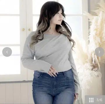 [ 미사용 새상품, 택 포함 ] 시마무라 라무짱 드레이프 풀오버 4L