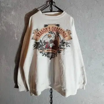 빈티지 크리스마스 산타클로스 맨투맨 트레이닝복 미국 빈티지 의류